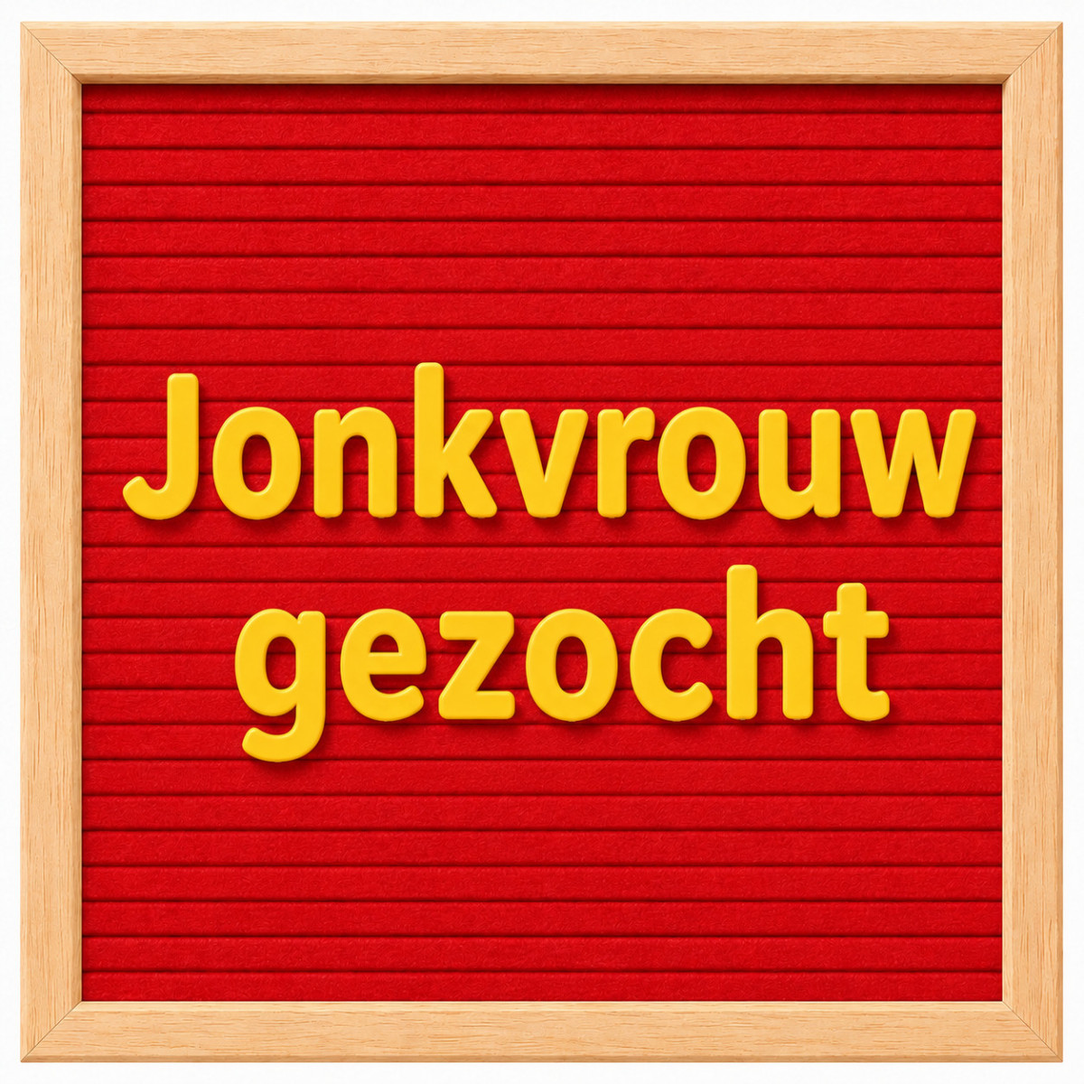 Jonkvrouw gezocht